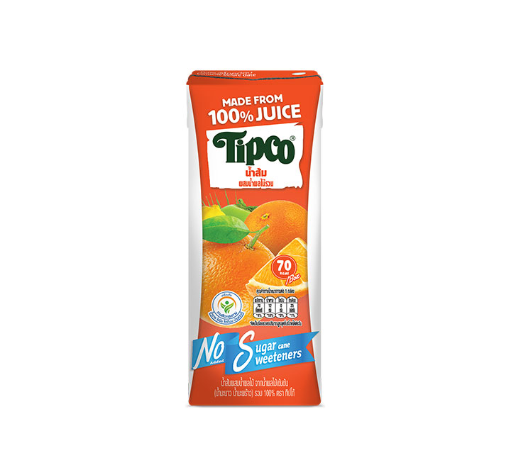 Tipco Orange Juice mixed with Vegetable Juice less sugar