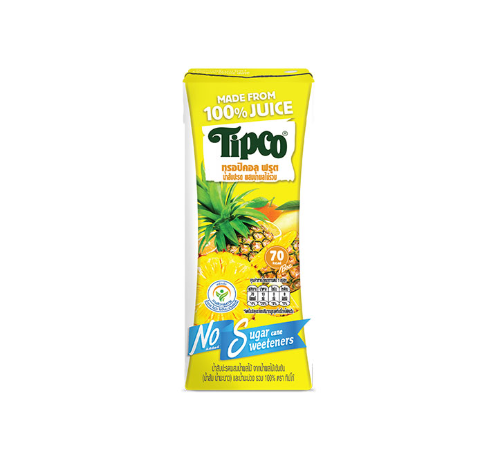 Tipco Tropical Fruit Pineapple Juice mixed with Vegetable Juice less sugar